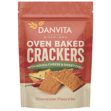 Crackers aux fromage gouda et chili 100g