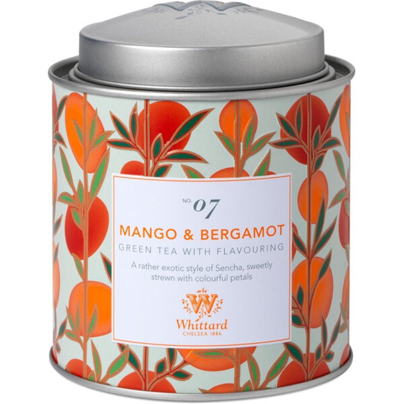 Mango en Bergamot thee stapelbare blikjes 100g