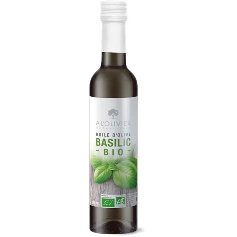 Huile d'olive & Basilic BIO 25cl