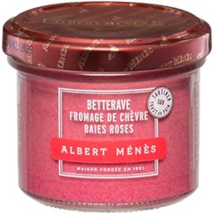 Crème de Chèvre à la Betterave et  aux Baies Roses 100g