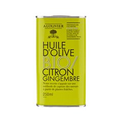 Bid. BIO Huile d’olive vierge extra infusé au citron & gingembre 250ml