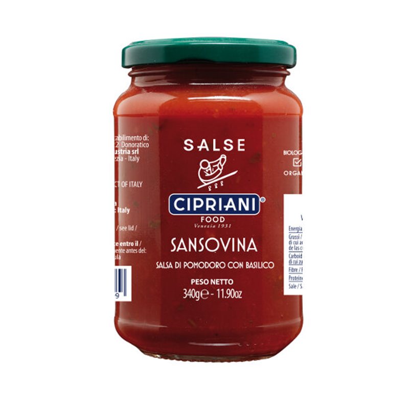 Sauce tomates Sansovina BIO 340g