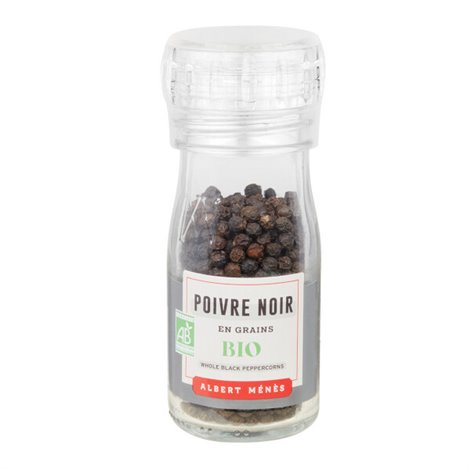 Poivre Noir en grains BIO - Moulin  40g