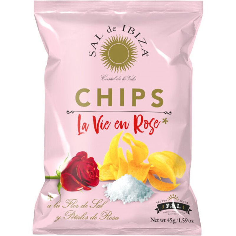 Fleur de Sel Chips La vie en Rose 45g