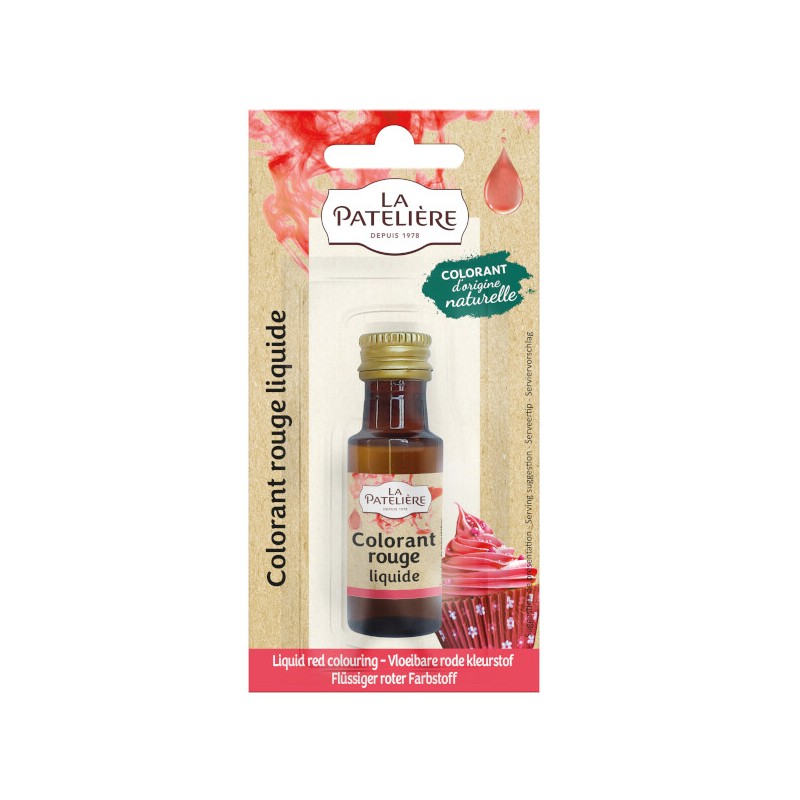 Natuurlijke Vloeibare kleurstof (rood) 20 ml