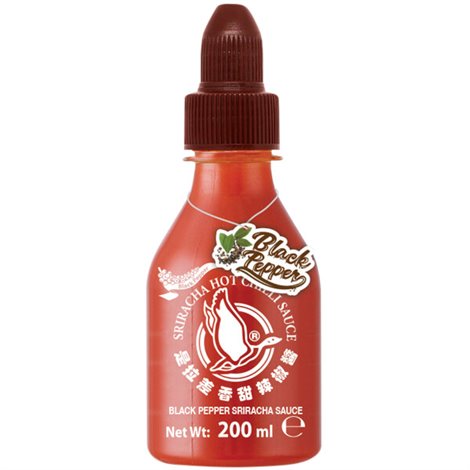 Srirachasaus zwarte peper 200ml