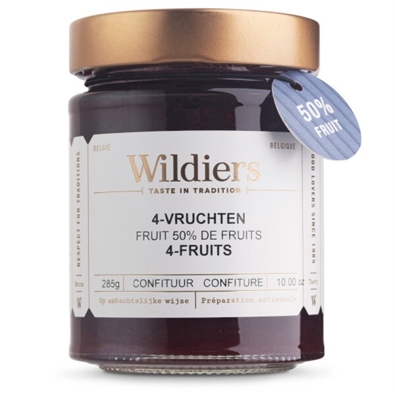 Confiture 50% fruits 4 Fruits 285g
