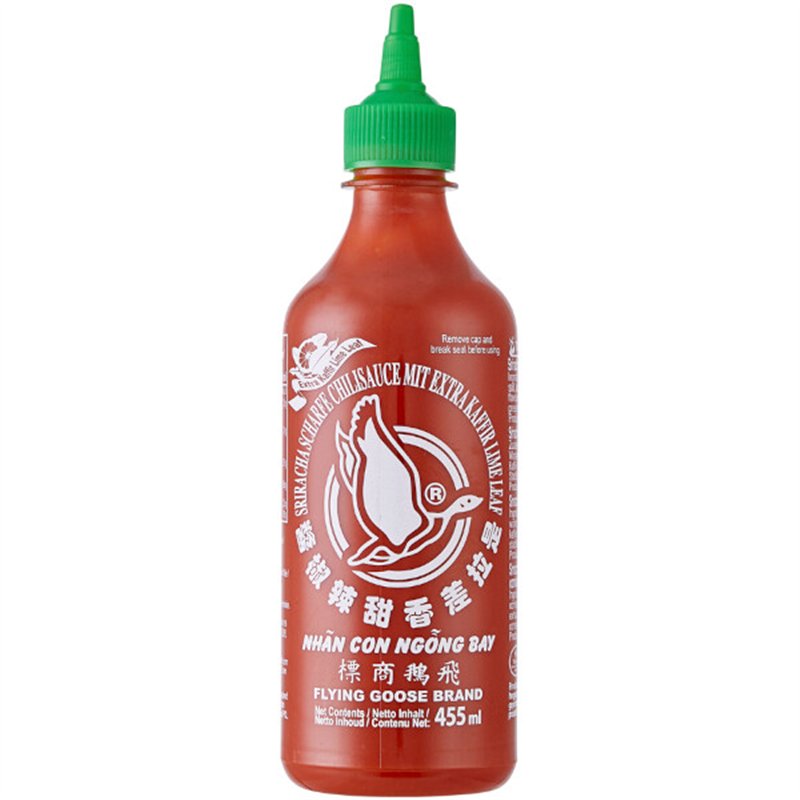 Chilisaus sriracha k.lime 455ml