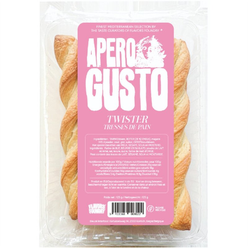 Gevlochten brood 125g