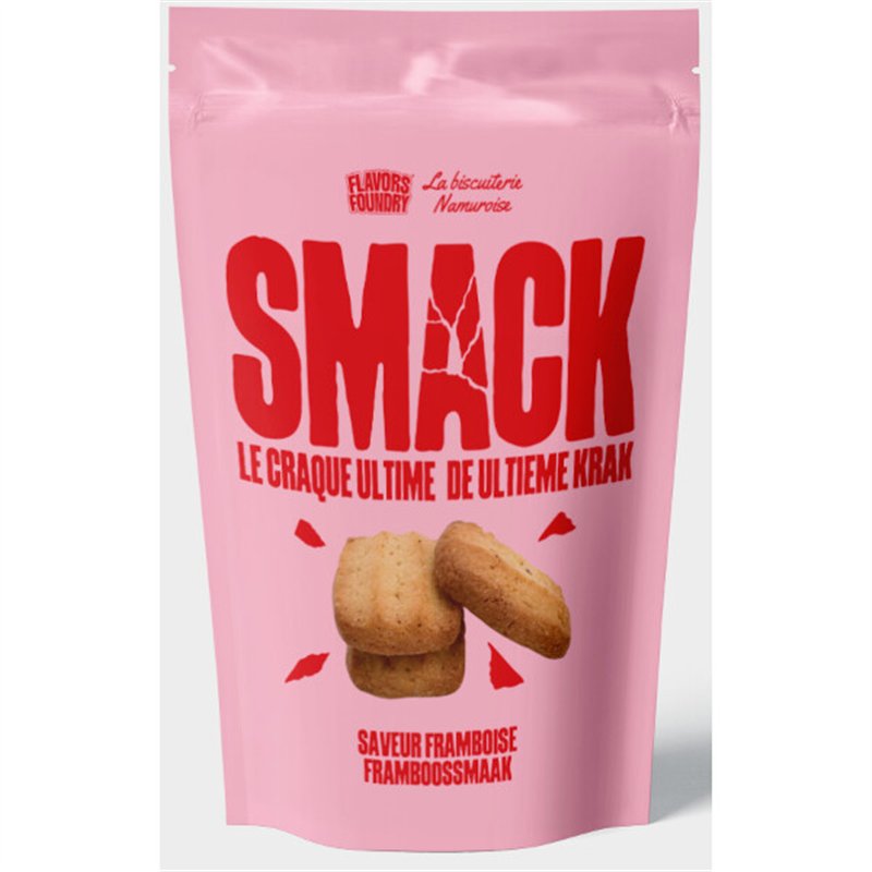 Belgische boterkoekjes met frambozen 130g