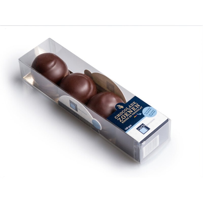 Chocoladezoenen puur (doosje met 4 stuks)140g