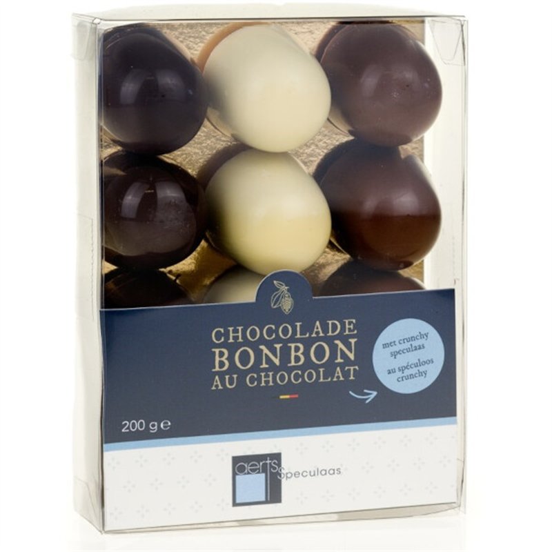 Chocoladebonbon met crunchy speculaas 200g