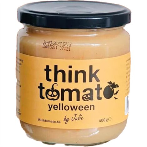 Belgische gele kerstomaten saus "Yelloween" 400g