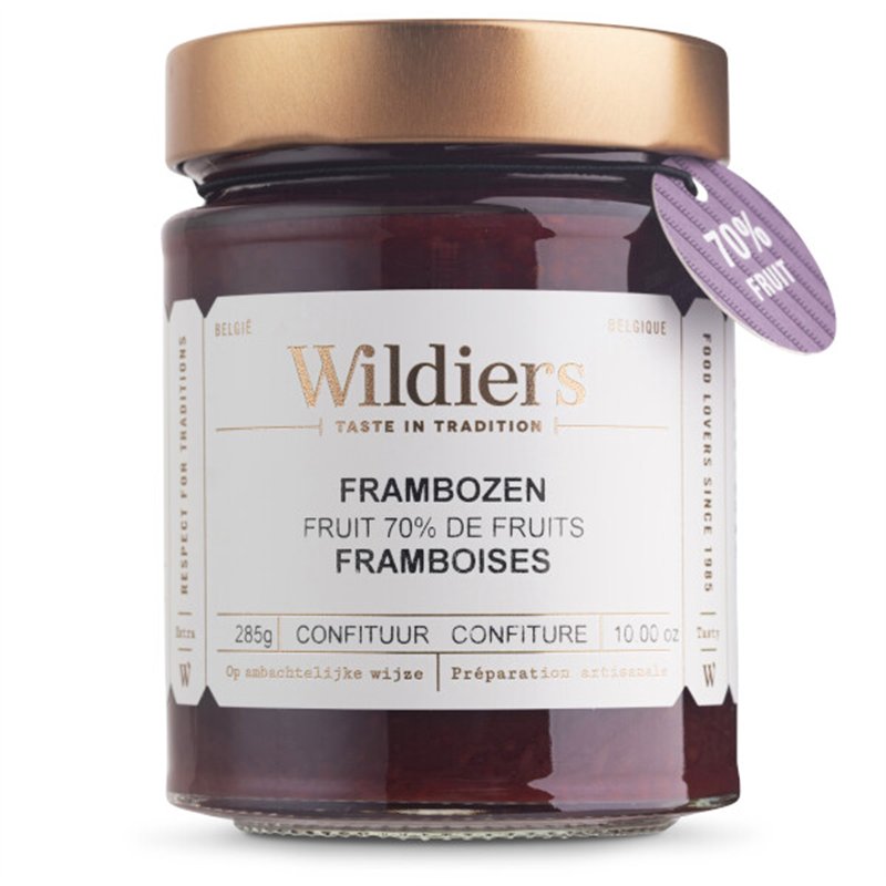 Konfituur 70% fruit Frambozen 285g