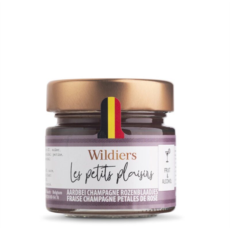 Fruit & alcohol Aardbei champagne rozenblaadjes 125g