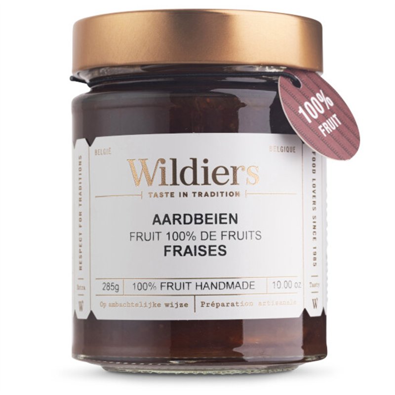 Confitures 100% fruit fraises 285g