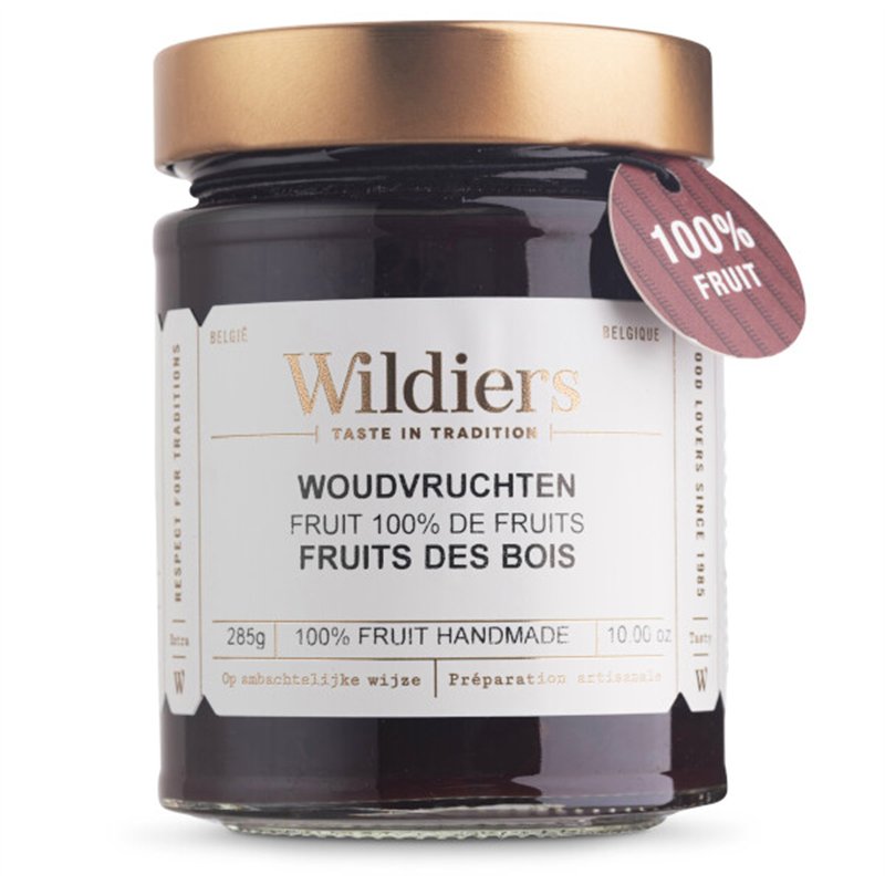 Confitures 100% fruit fruits des bois 285g