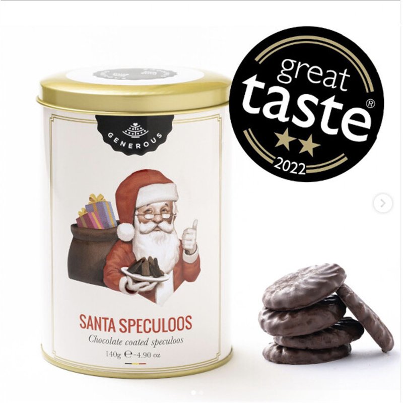 Santa Speculoos Metalen doos 120g