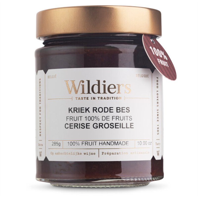 Confitures 100% fruit cerise fruit rouges 285g