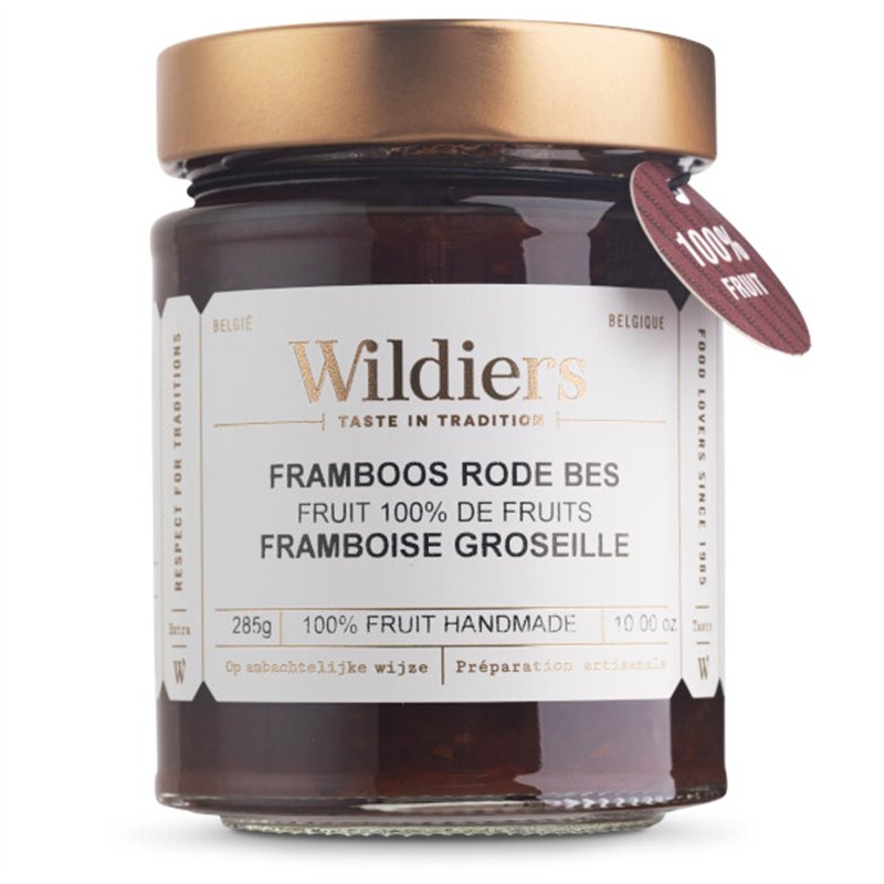 Confitures 100% fruit framboises & groseilles 285g