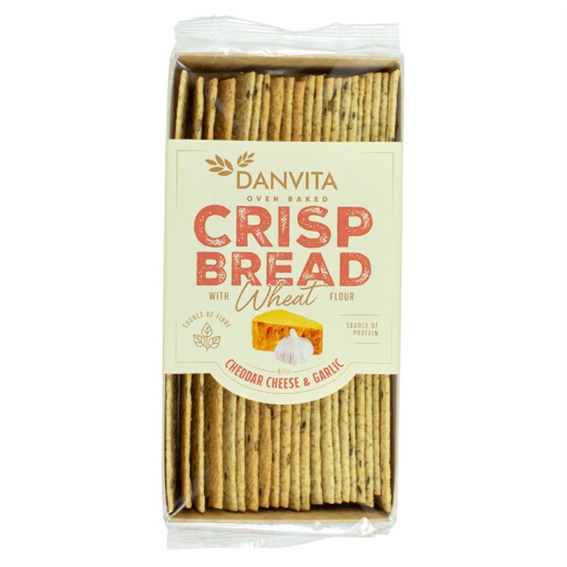 Crisp bread met Cheddar & Knoflook 130g