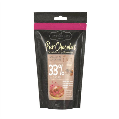 Pastilles melkchocolade 33% cacao 200g